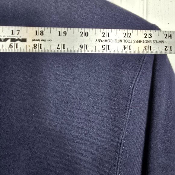 Vintage Oarsman Christmas Sweatshirt Large Unisex Blue Santa - Picture 6 of 9